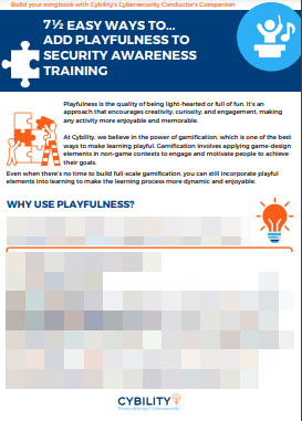 7½ Easy Ways to Add Playfulness to Security Awareness Training