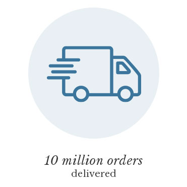 10 million orders delivered