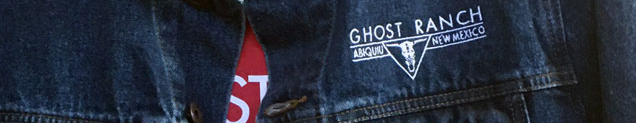 Ghost Ranch denim Jacket logo