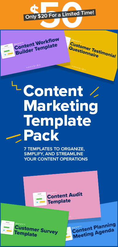DivvyHQ Content Marketing Template Pack