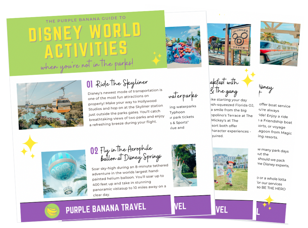 4 Pages Of Disney World Activities You Can Do Outside The Parks