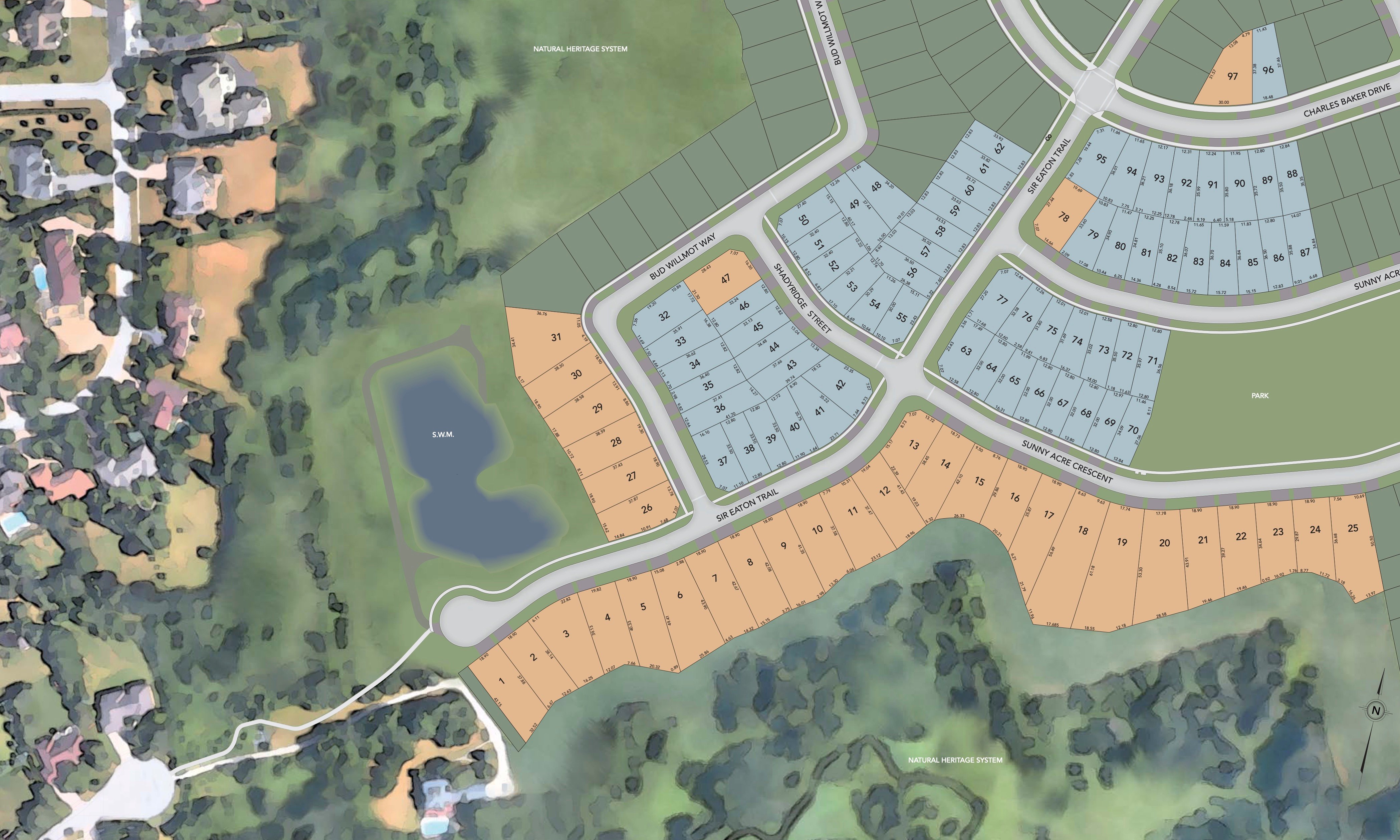 40' to 70' lots in King City