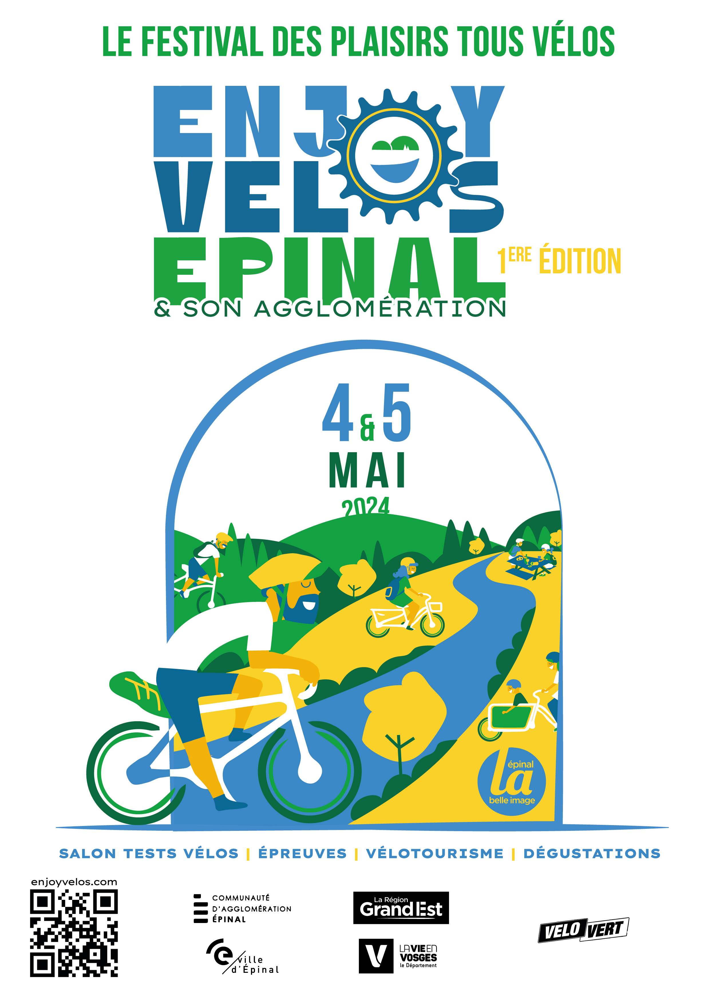 Affiche Enjoy Vélos Epinal 2024