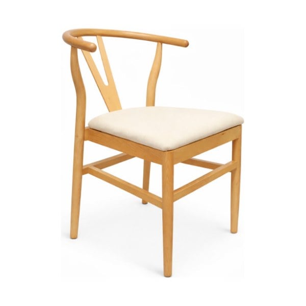 Silla Wishbone tapizada
