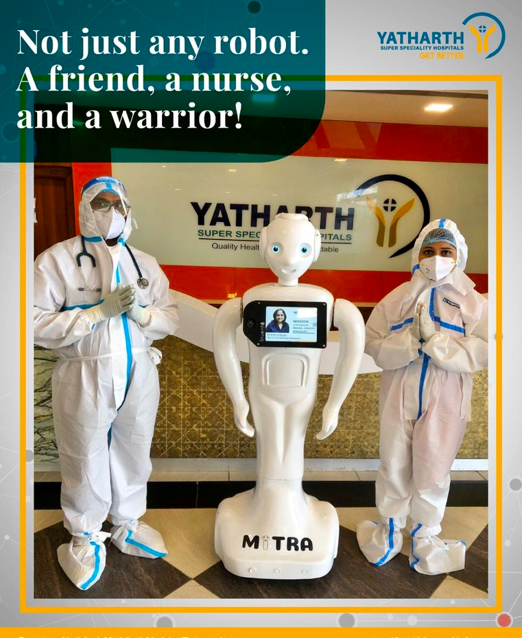 Mitra Robot At Yatarth hospital