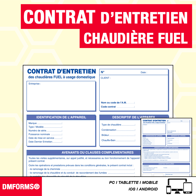 Contrat d'Entretien - Fuel