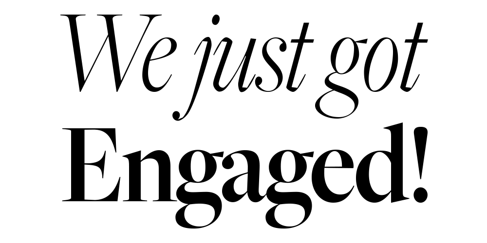 WeJustGotEngaged.com Logo