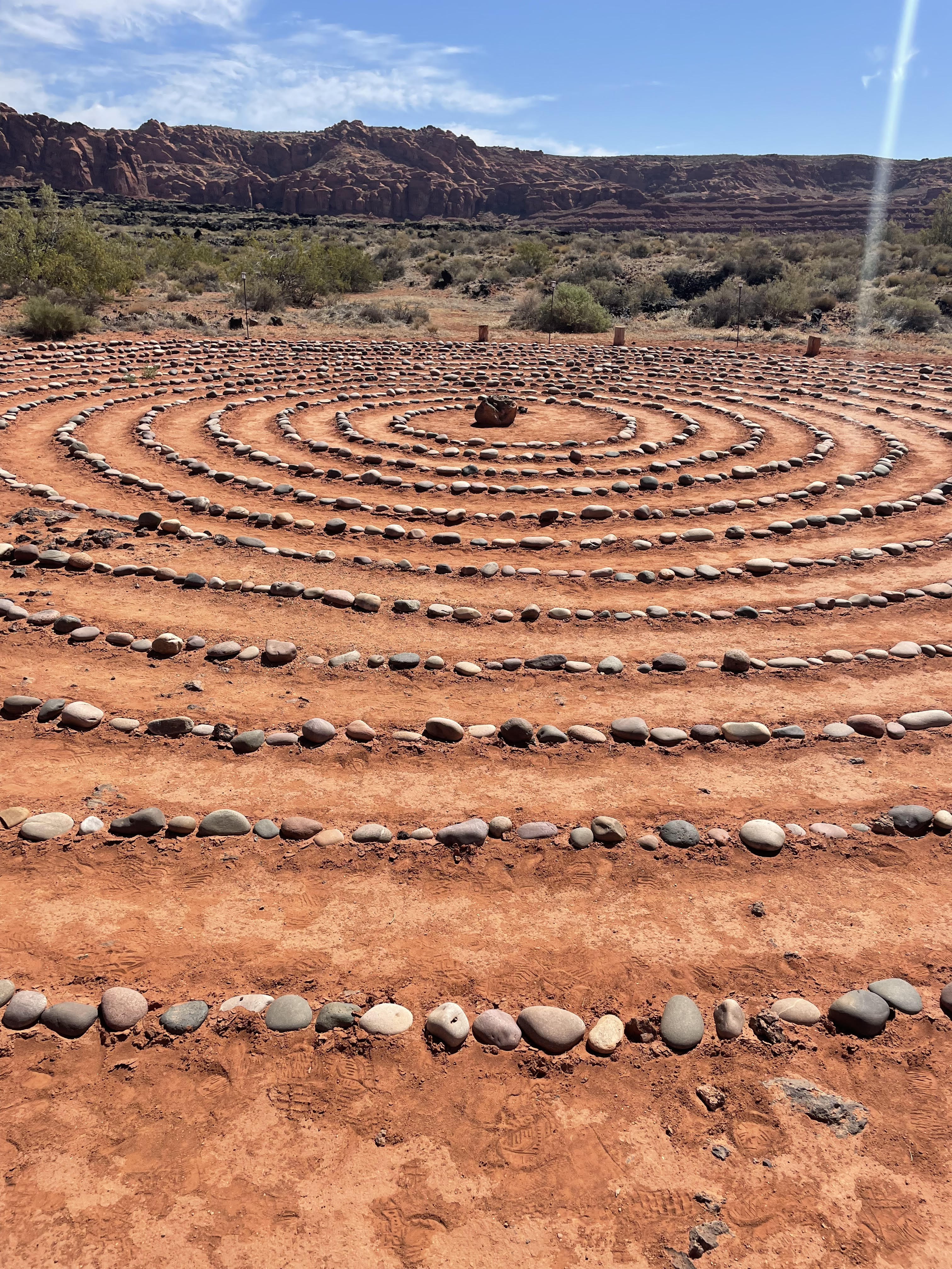Photo of the Labyrinth at Red Mountain Resort in Southern Utah